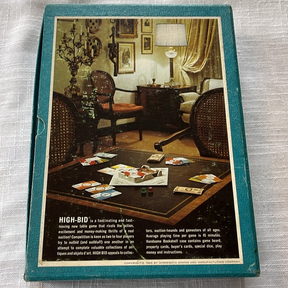 Vintage 1965 3M Bookshelf High-Bid Game, Very Good Condition - Picture 2 of 7